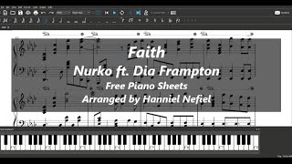 Nurko - Faith ft. Dia Frampton (Free Piano Sheets)