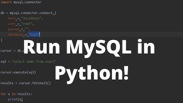 How to Run MySQL Queries in Python - Python MySQL Tutorial