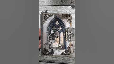 Tim Holtz Idea-ology Halloween Folio Folder Book [Flip Through]