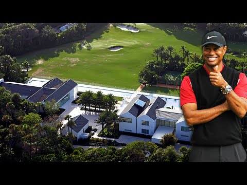 Video: Tiger Woods '60 milionů dolarů Mansion na ostrově Jupiter, Florida