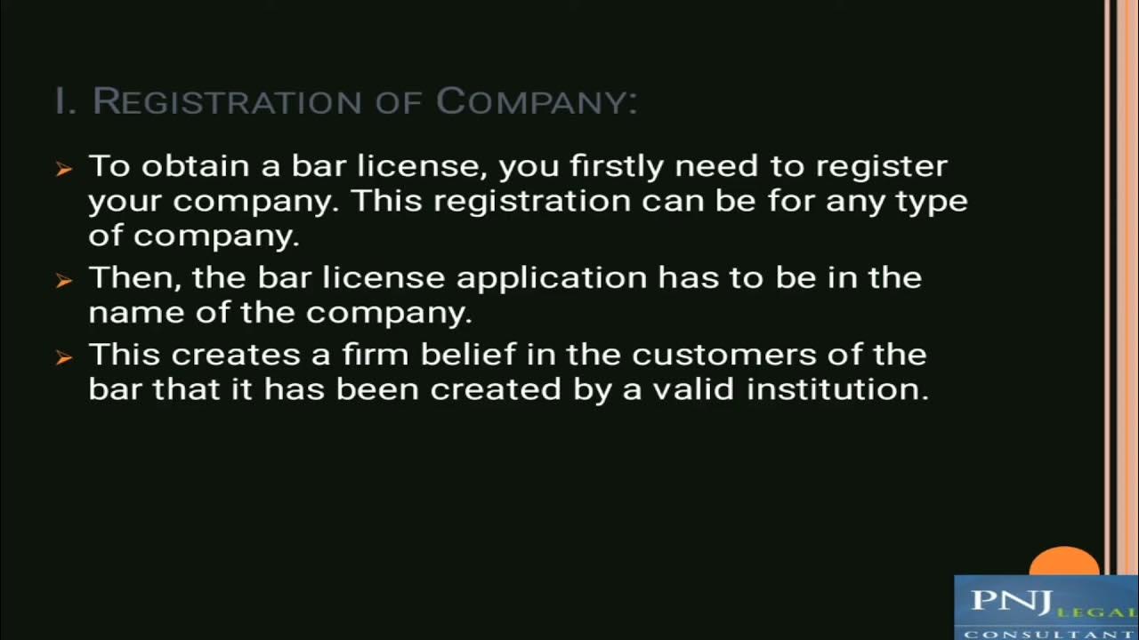 How to get bar License Bar license Bar registration, Bar approval