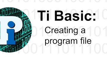 Ti Basic: Making a program file