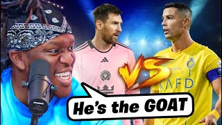 KSI ENDS MESSI vs RONALDO DEBATE