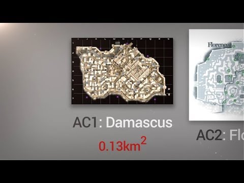 Сравнение карт из всех частей Assassin's creed