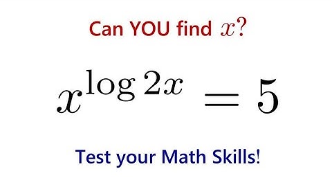 Most Students Struggle With This Log Equation. Can You Solve It?