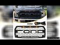 Modified For F150 Raptor Grill For F-150 2015 2016 2017 Front Grill Trim Front Bumper Grilles Mesh R
