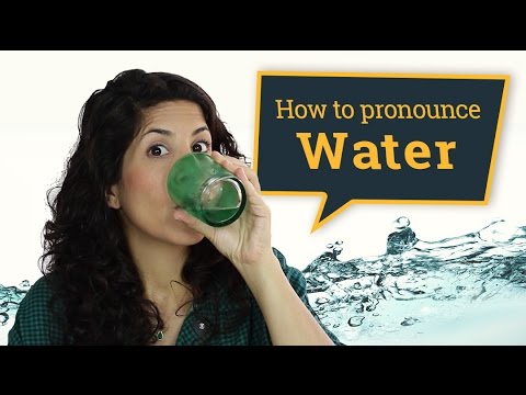 Video: Hoe Spreek Je Water?