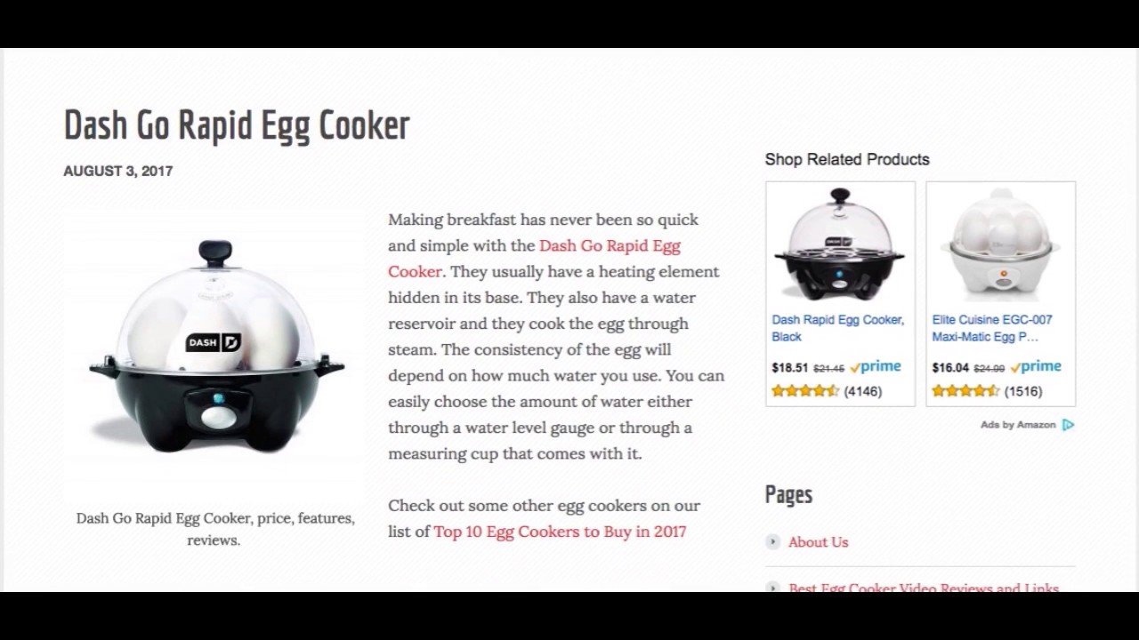 Dash Rapid Egg Cooker Manual - RAPIDSB