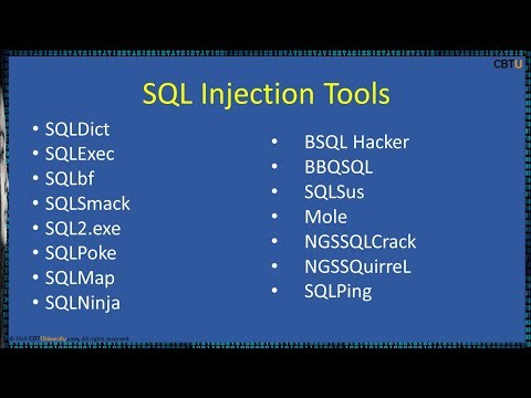 14.4 SQL Injection Tools