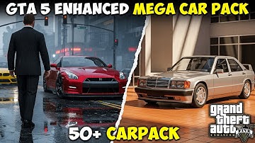 How to Install Mega Car Pack in GTA 5 Enhanced 2025 | 50 Cars in One Mod!