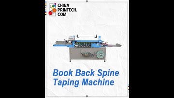 #chinaprintech Book Back Spine Taping Machine