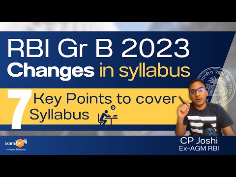 RBI Grade B 2023 | 7 Key Points to cover in RBI Gr B Syllabus | Know the changes in syllabus