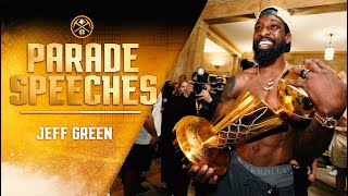 Nuggets 2023 Champions Parade: Jeff Green Speech | 6-15-23