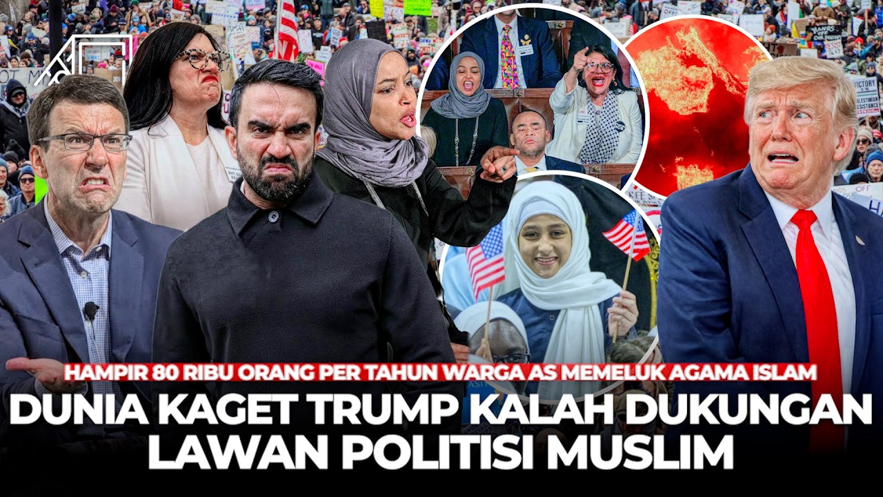 Warga Amerika Berbondong-bondong Mualaf Setelah Trump Serang Pejabat Wanita Muslim! Transformasi AS