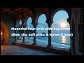 Moonrise Four‑Arch — wide bay under silver sky soft piano & waves (1 hour)