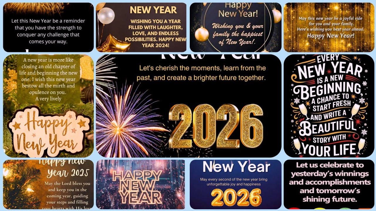 happy new year quotes in english 2026 🎊 happy new year wishes for my love _ happy new year card