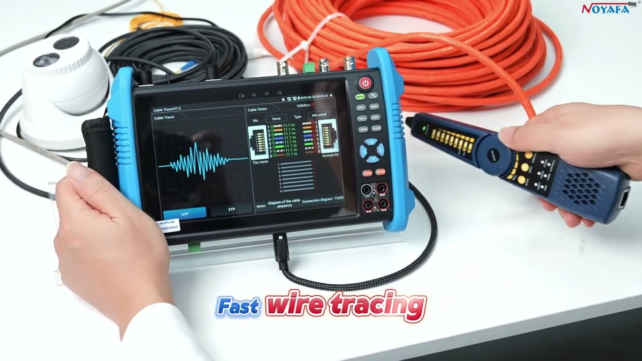 NF-716ADHS: All-in-One CCTV & IP Camera Tester — 7″ Touchscreen