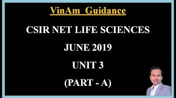 #VG I CSIR NET JUNE 2019 I Unit 3 I QUESTIONS DISCUSSED (Part A)