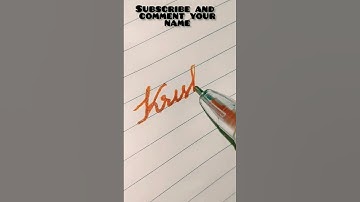 Requested name Krishna/कृष्णा in cursive handwriting#trend#viral #short#satisfying#krishna  #nameart