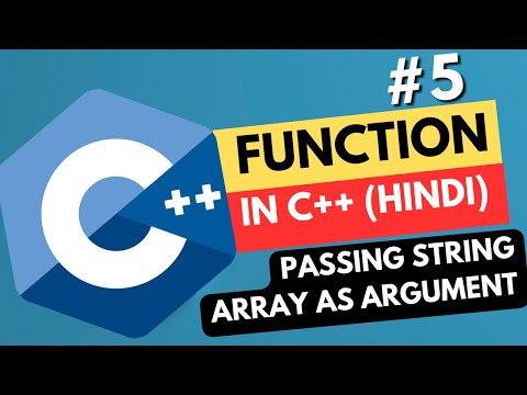 functions in C++ part 5 || Lecture 29 || Passing String Array as Argument || Code By Gabber #code