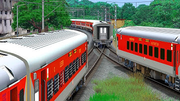 LHB PANTRY COUPLING LHB RAJDHANI TRAIN | BUMPY RAILROAD | Train Simulator | Railworks | NTG GAMING