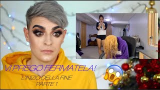 PARRUCCHIERE REAGISCE A UNA DECOLORAZIONE ANDATA MALE PT1 || NIKOOOLASH