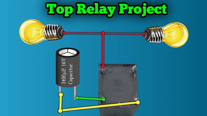 New Top Electronic Project Using Relay 12v Bulb Battery Capacitor & More Electronic Components