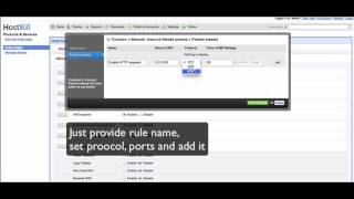 HostBill   InBound Firewall Presets in Cloudstack