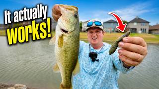 This POOP Bait Actually Works! (Deps Cover Scat Bass Fishing Ponds)