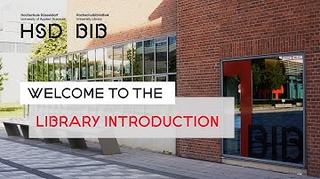 Welcome to the library introduction! HSD BIB