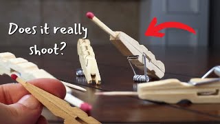 Mini Matchstick Gun - The Clothespin Pocket Pistol by TKOR 39,651 views 2 weeks ago 2 minutes, 53 seconds