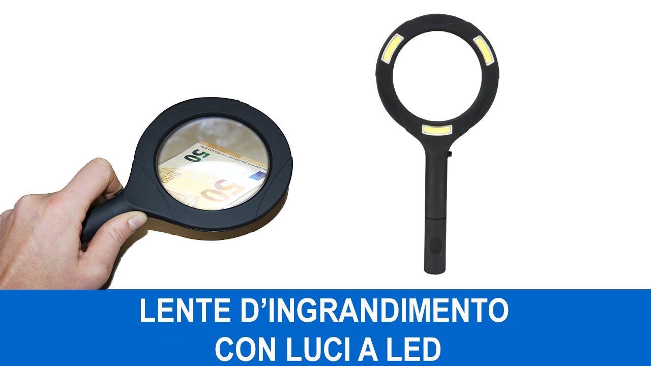 Lente d'ingrandimento con luce led