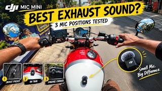 DJI Mic Mini on Triumph Speed 400  | Best Exhaust Sound? 3 Positions Tested!