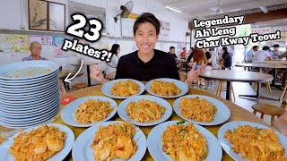 EATING 23 PLATES of PENANG CHAR KWAY TEOW?! | Best Char Kway Teow I've Eaten in Penang Malaysia?!