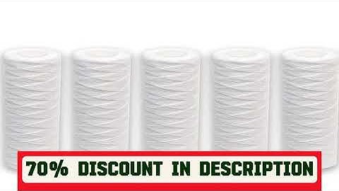 A must-have product! 6pcs Universal String Wound Sediment Water Filter Cartridges for Most 10-Inch