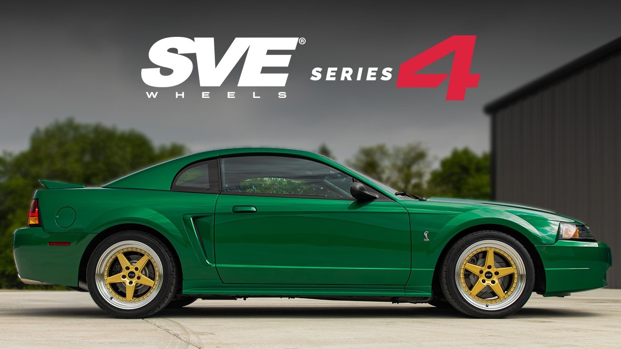 SVE Mustang Series 4 Wheel Kit - 18x9/10 - Gloss Silver (94-04)