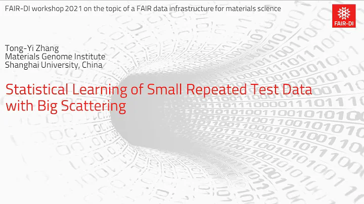 Tong-Yi Zhang: Statistical Learning of Small Repeated Test Data with Big Scattering - DayDayNews