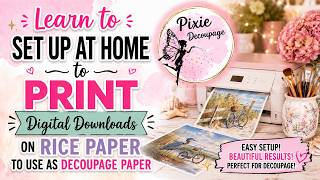 Learn to set up to print rice paper at home
