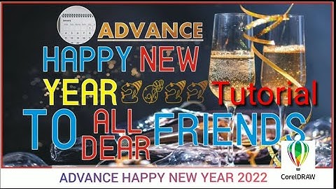 Coreldraw Tutorial | Happy New Year 2022 Design in Coreldraw #amdesigner #graphicdesign