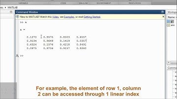 Working with Arrays in MATLAB -matlabvn