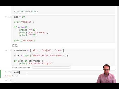 ساختار شرطی در پایتون جلسه دوم Youtube