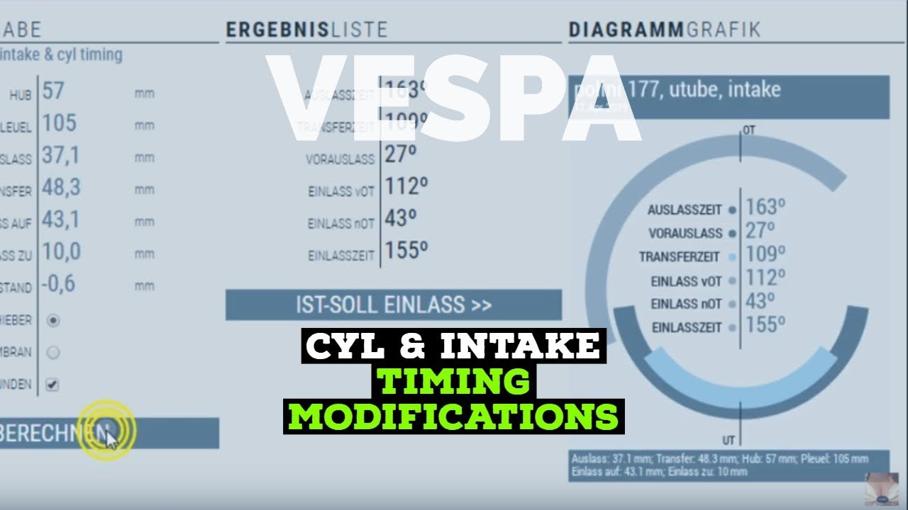 vespa TIMING CALCULATOR optimizing cyl, crank & intake / FMPguides