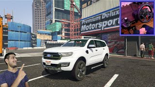 GTA 5: FORD ENDEAVOUR UBER RIDING - LOGITECH G29 + SHIFTER | @aj.gaming on @GamingTak