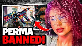 SHE GOT PERMA BANNED IN WARZONE 3! (ENGINE OWNING BAN WAVE)