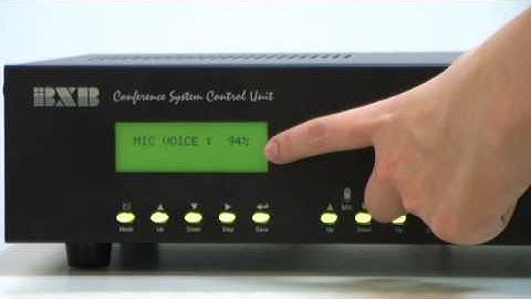 Mic Volume Mode Setting-BXB FCS Series digital conference system