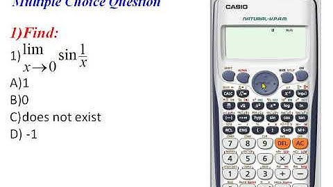 solving multiple choice questions on limit of function by using  calculator.Tricks on limit.