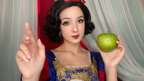 ASMR | Snow White Sings You to Sleep 🍏 makeup application, soft spoken asmr roleplay thumbnail
