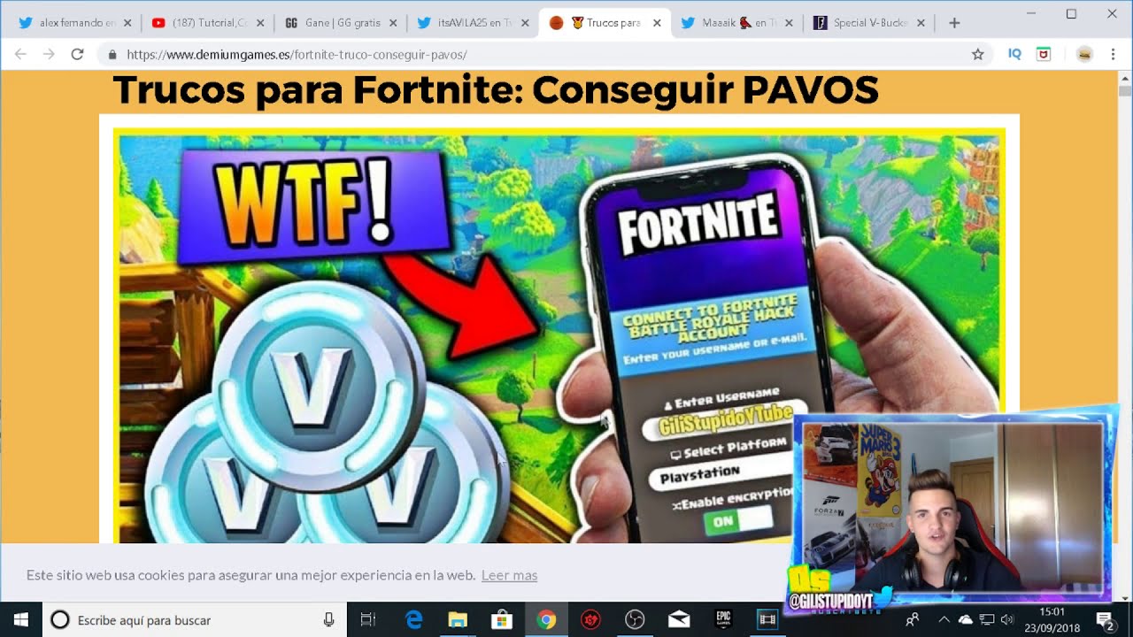 Fortnite Saca Una Pagina Para Conseguir Pavos Gratis Fortnite - kadr iz video fortnite saca una pagina para conseguir pavos gratis