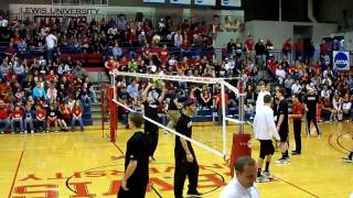 lewis volleyball spiking lines