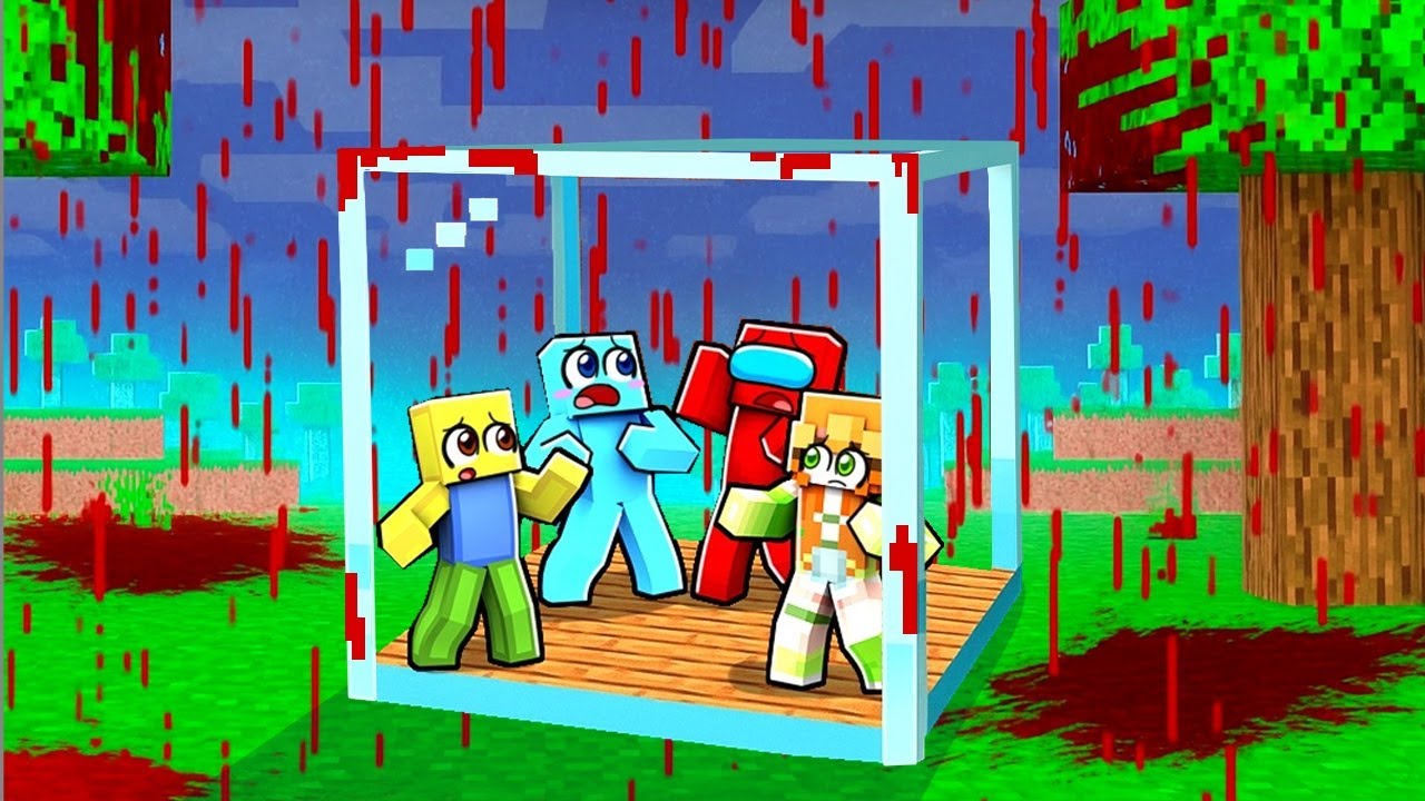 Lluvia de SANGRE vs BÚNKER APOCALÍPTICO en Minecraft
